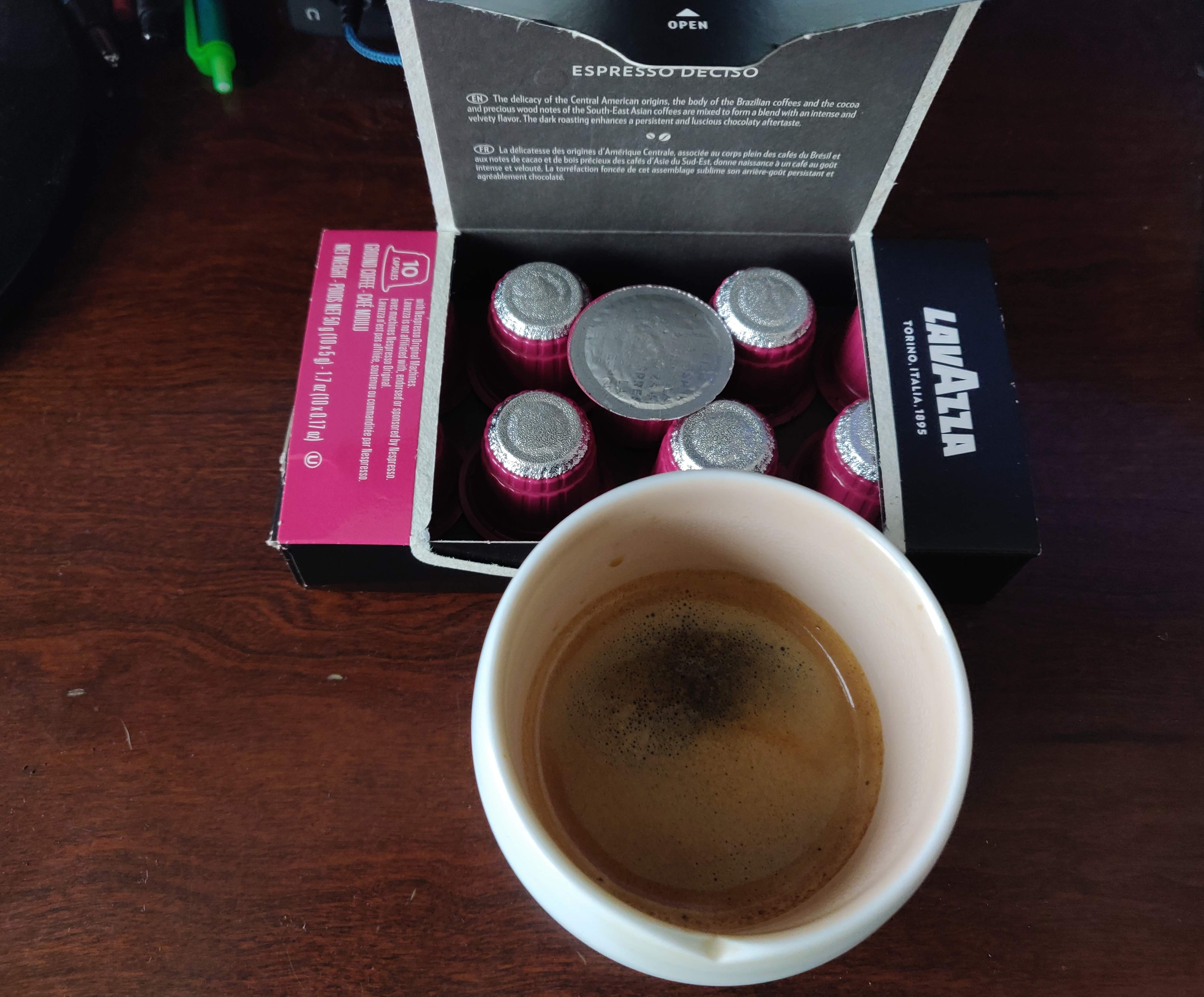 Cafe La Llave Espresso Capsules, Intensity 11 (10 Pods) Compatible with  Nespresso OriginalLine Machines